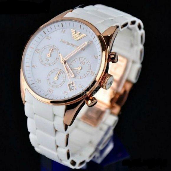 Emporio Armani Sportivo White Dial White Rubber Strap Watch For Men - AR5919 Buy Now By Emporio Armani