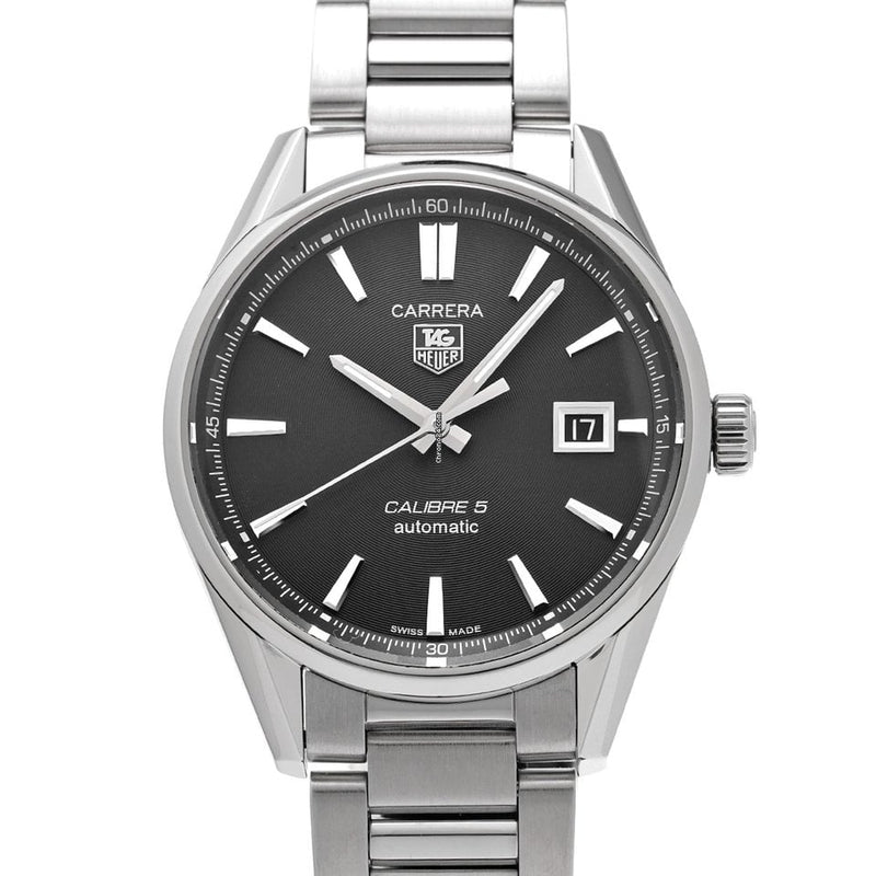 Tag Heuer Carrera Automatic Black Dial Silver Steel Strap Watch for Men - WAR211A.BA0782 Buy Now By Tag Heuer