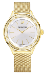 Swarovski Octea Nova Silver Dial Gold Mesh Bracelet Watch for Women - 5430417 Buy Now By Swarovski