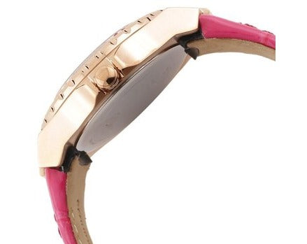 Guess Limelight Quartz Multicolor Dial Red Leather Strap Watch For Women - W0775L4 Buy Now By Guess