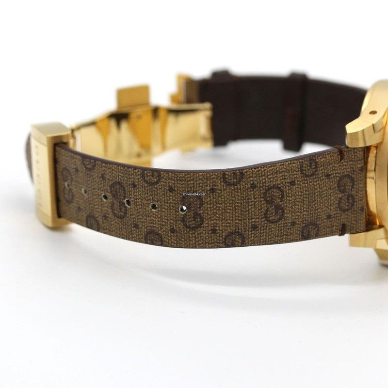 Gucci Dive Doraemon Brown Dial Brown Leather Strap Watch For Men - YA136334 Buy Now By Gucci