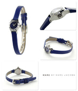Shop Marc Jacobs Blade Blue Dial Blue Leather Strap Watch for Women - MBM1342 in USA