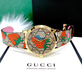 Gucci G Timeless Brown Dial Brown Leather Strap Watch For Women - YA1264133 Buy Now By Gucci
