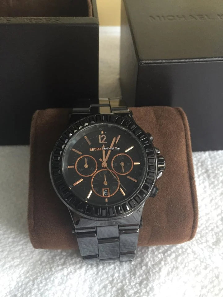 Michael Kors Ryker Chronograph Black Dial Black Steel Strap Watch For Men - MK8529 Buy Now By Michael Kors