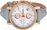 Fossil Original Boyfriend White Dial Light Blue Leather Strap Watch for Women - ES4045 Buy Now By Fossil