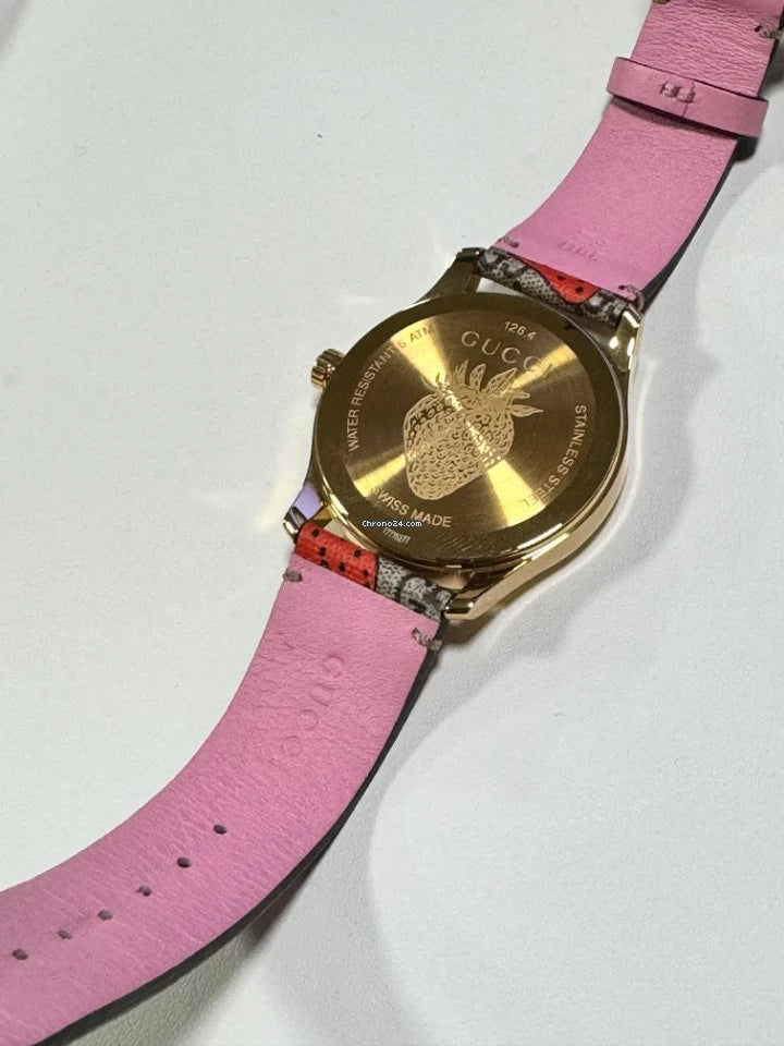 Gucci G Timeless Brown Dial Brown Leather Strap Watch For Women - YA1264133 Buy Now By Gucci