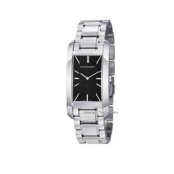 Shop Burberry Heritage Black Dial Silver Steel Strap Watch For Women - BU9401 in USA