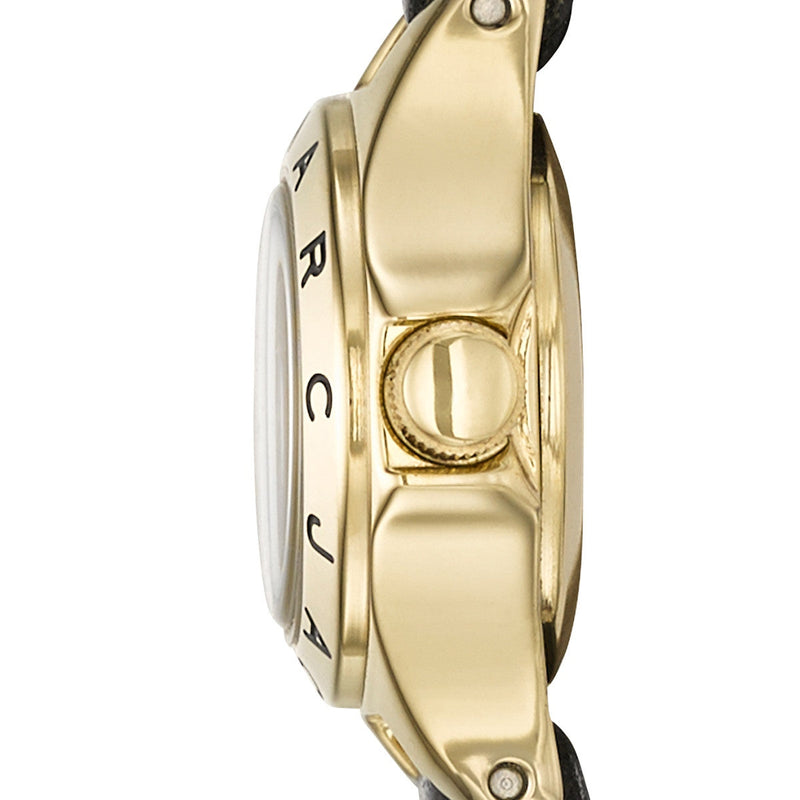 Shop Marc Jacobs Blade Black Dial Black Leather Strap Watch for Women - MBM1345 in USA