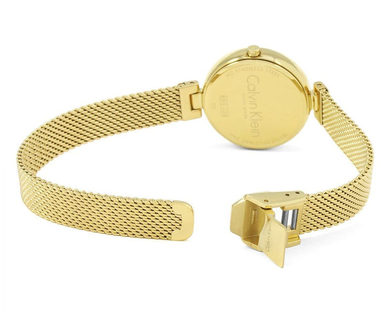 Calvin Klein Authentic White Dial Rose Gold Mesh Bracelet Watch for Women - K8G23526 Buy Now By Calvin Klein