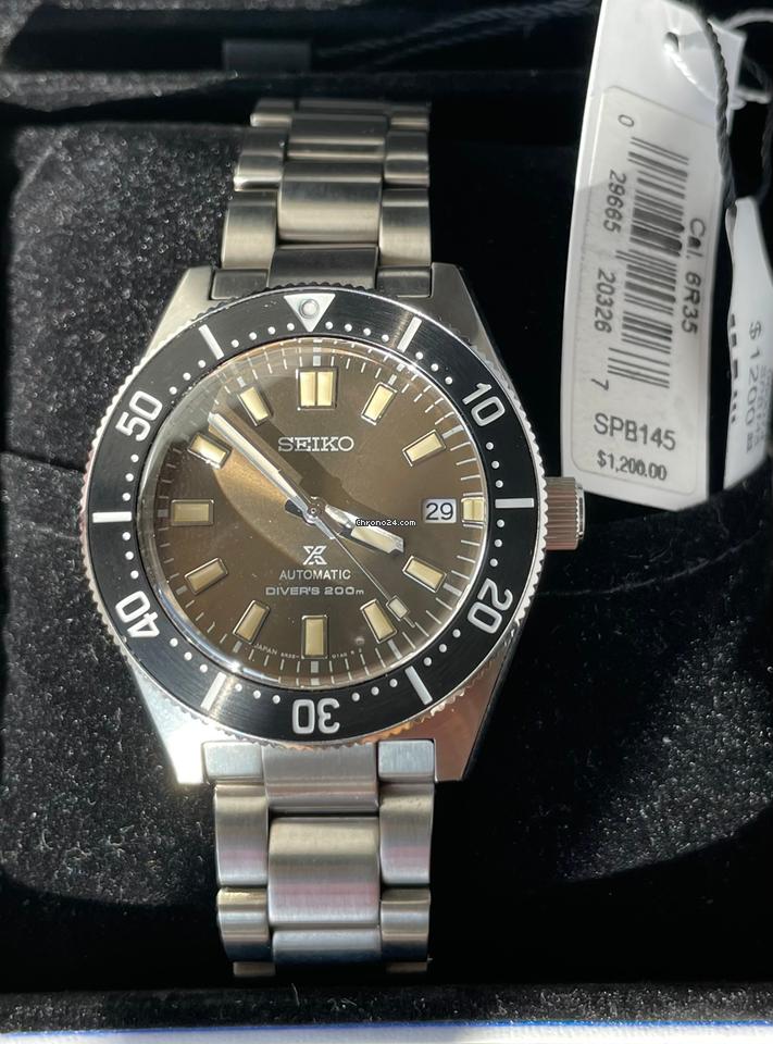 Shop Seiko Prospex 55th Anniversary Edition Brown Dial Silver Steel Strap Watch For Men - SPB145J1 in USA