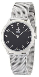 Calvin Klein Minimal Black Dial Silver Mesh Bracelet Watch for Women - K3M52151 Buy Now By Calvin Klein