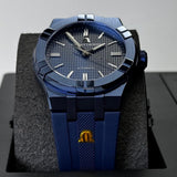 Maurice Lacroix Automatic PVD Limited Edition Blue Dial Blue Silicon Strap Watch For Men - AI6007-PVC00-430-4 Buy Now By Maurice Lacroix