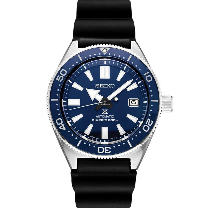 Shop Seiko Prospex Analogue Automatic Diver Blue Dial Black Rubber Strap Watch For Men - SPB053J1 in USA