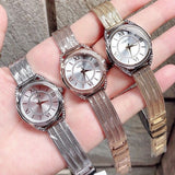 Shop Guess Whisper Silver Dial Rose Gold Mesh Bracelet Watch for Women - W1084L3 in USA
