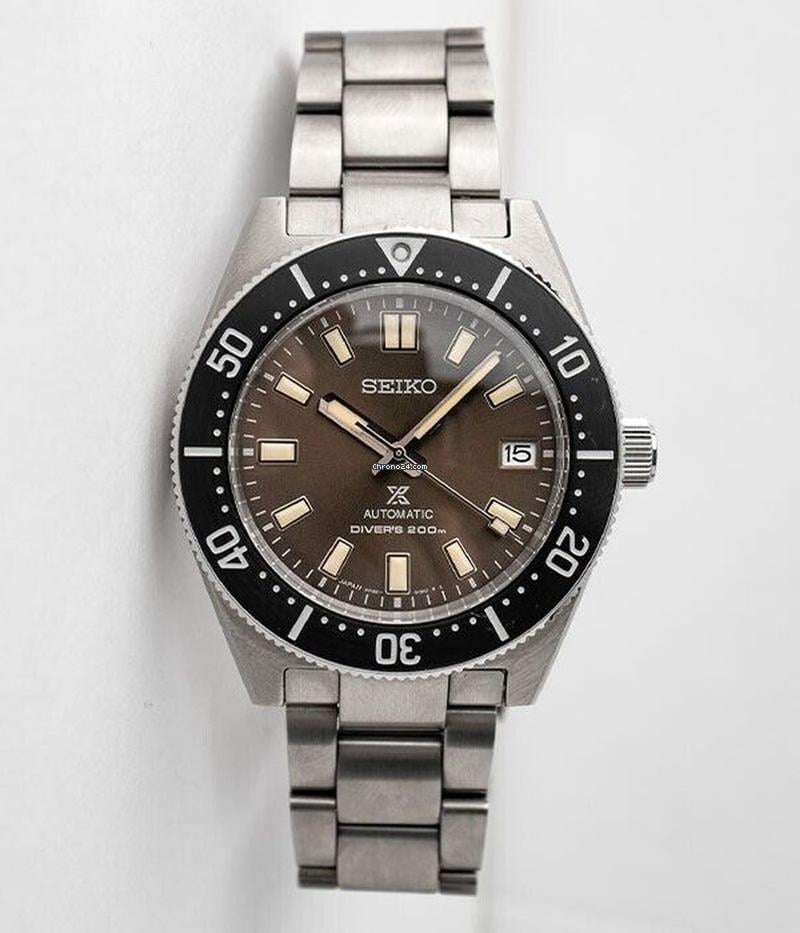 Shop Seiko Prospex 55th Anniversary Edition Brown Dial Silver Steel Strap Watch For Men - SPB145J1 in USA