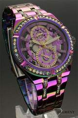Guess Allara Quartz Purple Dial Purple Steel Strap Watch For Women - GW0604L4 Buy Now By Guess