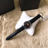 Gucci G-Timeless Moonphase Black Dial Black Leather Strap Watch For Men - YA1264045 Buy Now By Gucci