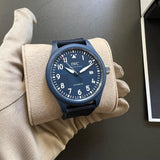 IWC Pilot’s Watch Automatic "Laureus Sport for Good" Edition Blue Dial Blue Nylon Strap Watch for Men - IW328101 Buy Now By IWC