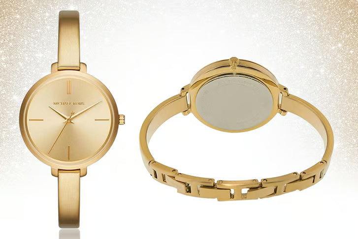 Michael Kors Jaryn Analog Quartz Gold Dial Gold Steel Strap Watch For Women - MK3546 Buy Now By Michael Kors