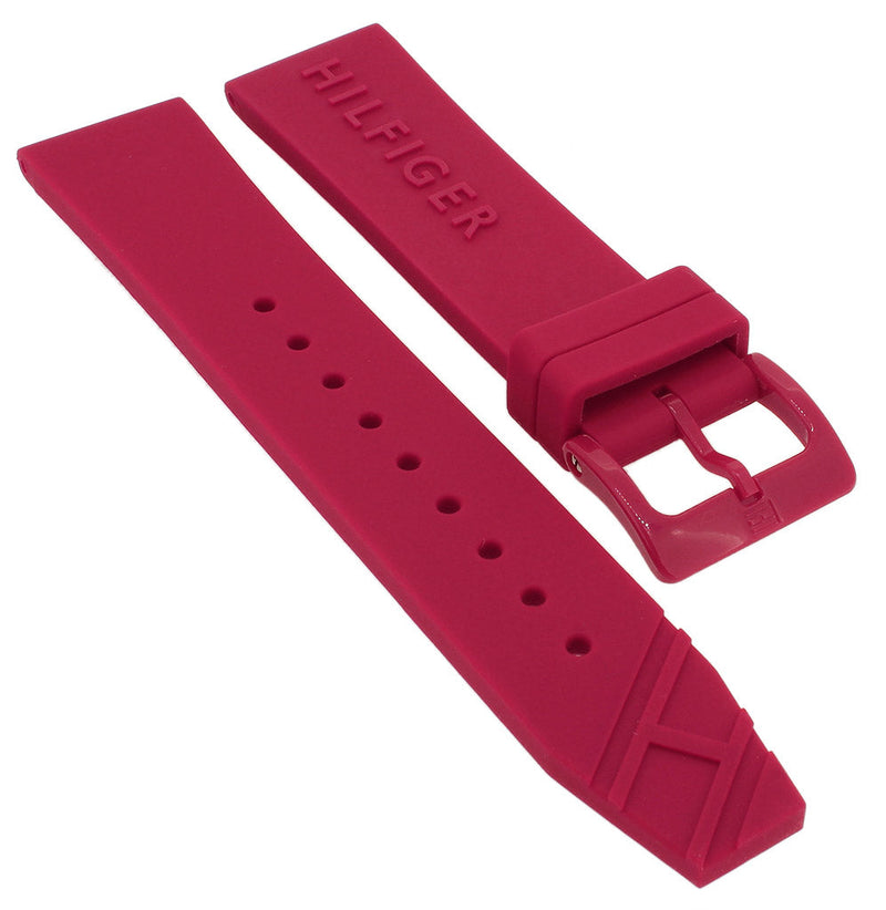 Tommy Hilfiger Denim Quartz Red Dial Red Rubber Strap Watch for Men - 1791480 Buy Now By Tommy Hilfiger