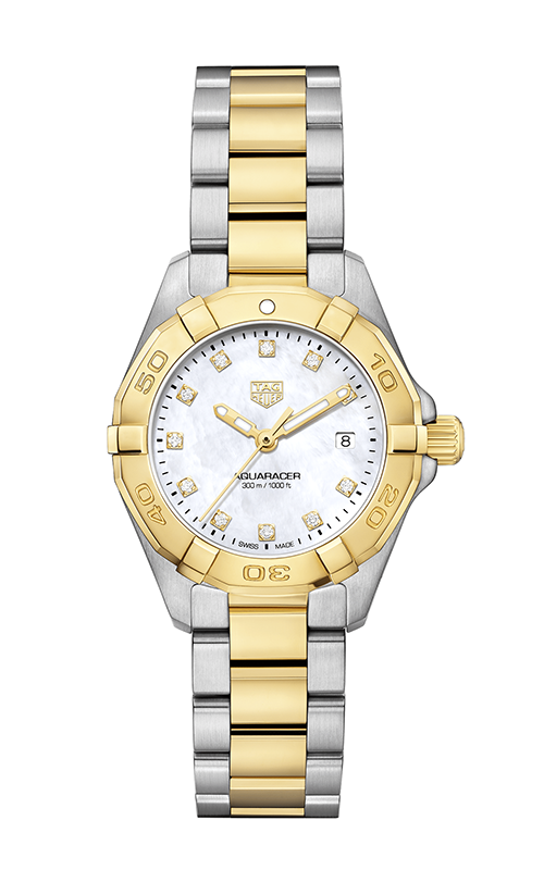 Shop Tag Heuer Aquaracer White Mother of Pearl Dial Watch for Women - WBD1322.BB0320 in USA