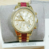 Michael Kors Ritz Chronograph Gold Dial Two Tone Steel Strap Watch For Women - MK6517 Buy Now By Michael Kors