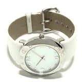 Marc Jacobs Amy White Dial White Leather Strap Watch for Women - MBM1136 Buy Now By Marc Jacobs