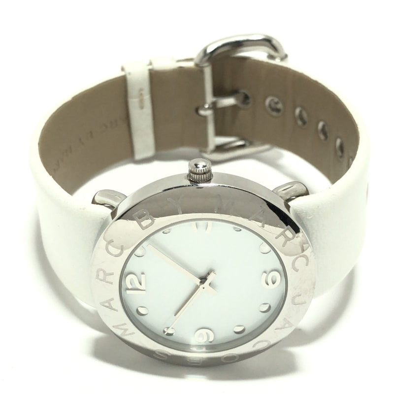 Marc Jacobs Amy White Dial White Leather Strap Watch for Women - MBM1136 Buy Now By Marc Jacobs