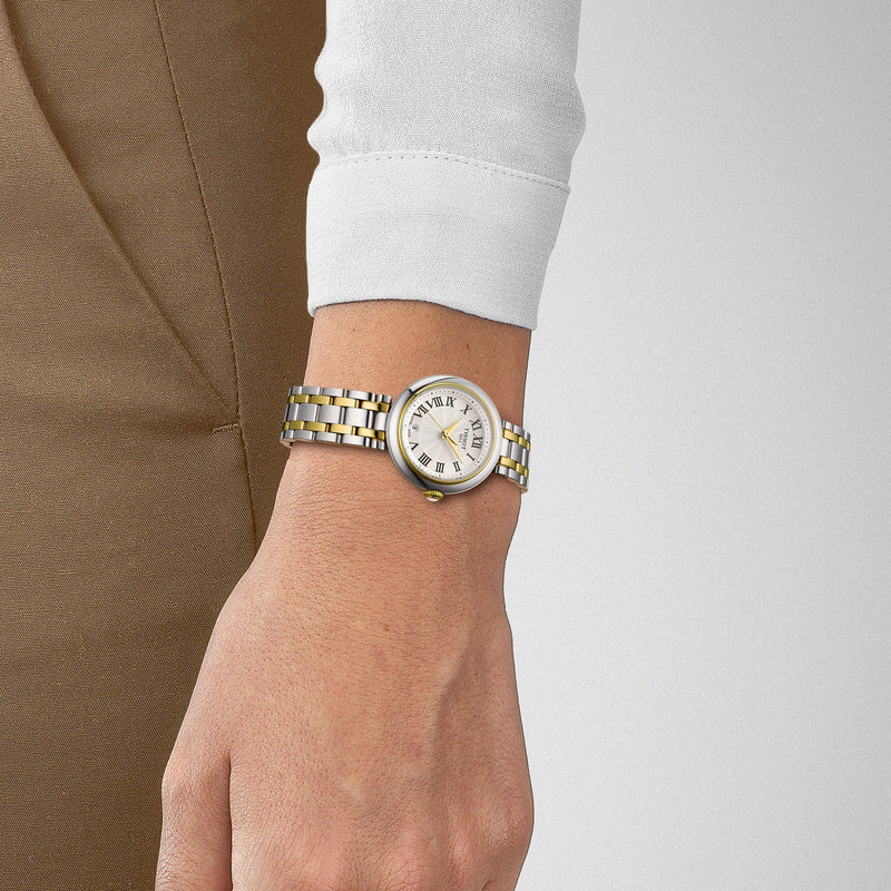 Tissot Bellissima Small Lady Mother of Pearl Dial Two Tone Steel Strap Watch For Women - T126.010.22.013.00 Buy Now By Tissot