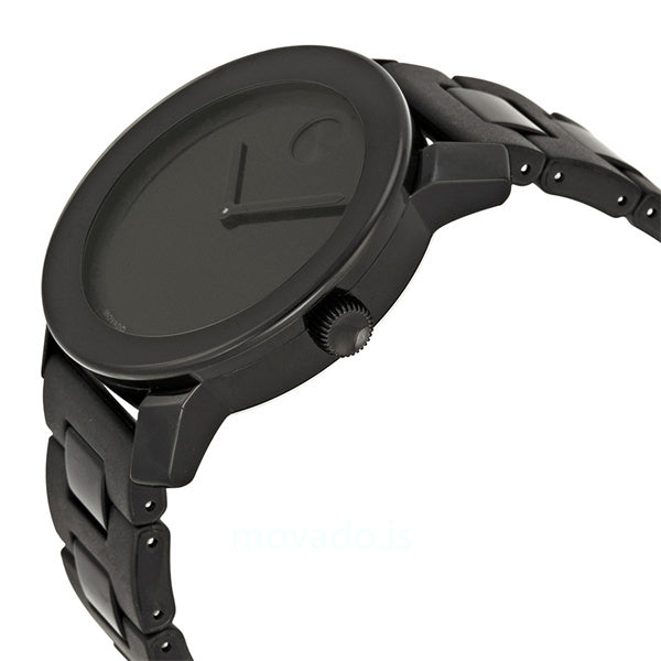 Movado Bold Black Dial Black Steel Strap Watch For Men - 3600047 Buy Now By Movado