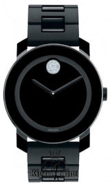 Movado Bold Black Dial Black Steel Strap Watch for Men - 3600102 Buy Now By Movado