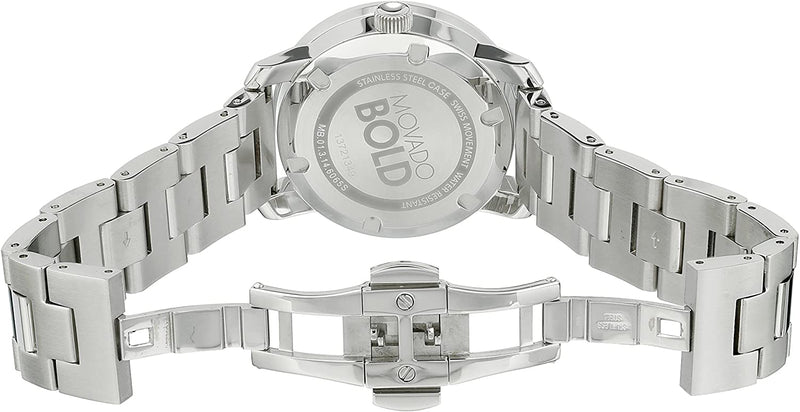 Shop Movado Bold Diamonds Silver Dial Silver Steel Strap Watch for Women - 3600149 in USA