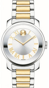 Shop Movado Bold Silver Dial Two Tone Steel Strap Watch for Women - 3600245 in USA