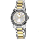 Shop Movado Bold Silver Dial Two Tone Steel Strap Watch for Women - 3600245 in USA
