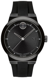 Shop Movado Bold Fusion Black Dial Black Rubber Strap Watch for Men - 3600621 in USA