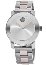 Shop Movado Bold Silver Dial Two Tone Steel Strap Watch for Women - 3600702 in USA