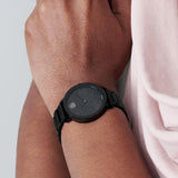 Movado Bold Crystals Black Dial Black Steel Strap Watch for Women - 3600576 Buy Now By Movado