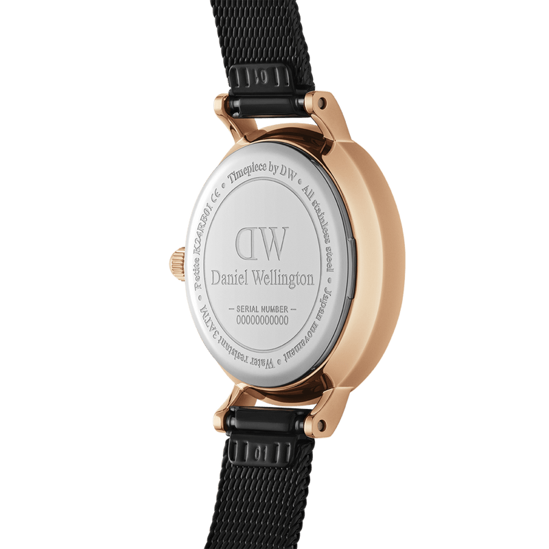 Daniel Wellington Petite Reading White Dial Black Leather Strap Watch For Women - DW00100173 Buy Now By Daniel Wellington