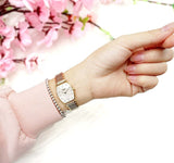 Shop Longines La Grande Classique White Dial Two Tone Mesh Bracelet Watch for Women - L4.205.2.87.7 in USA