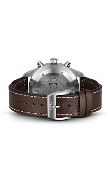 Shop IWC Pilot's Watch Chronograph Edition Brown Dial Brown Leather Strap Watch for Men - IW377713 in USA
