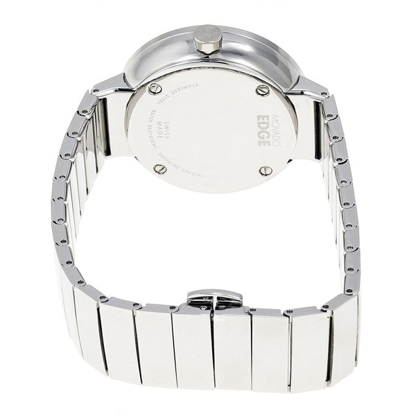 Shop Movado Edge Silver Dial Silver Steel Strap Watch for Women - 3680012 in USA