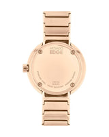 Shop Movado Edge Rose Gold Dial Rose Gold Steel Strap Watch for Women - 3680013 in USA