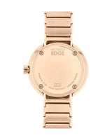 Shop Movado Edge Rose Gold Dial Rose Gold Steel Strap Watch for Women - 3680013 in USA