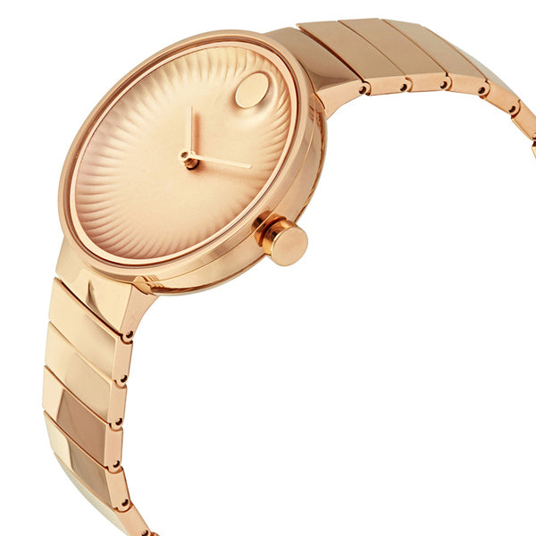 Shop Movado Edge Gold Dial Gold Steel Strap Watch for Women - 3680014 in USA