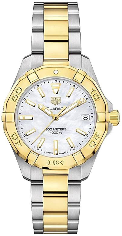 Shop Tag Heuer Aquaracer Mother of Pearl Dial Watch for Women - WBD1320.BB0320 in USA