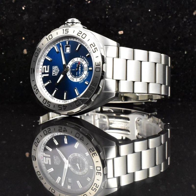 Shop Tag Heuer Formula 1 Calibre 6 Automatic Blue Dial Silver Steel Strap Watch for Men - WAZ2014.BA0842 in USA