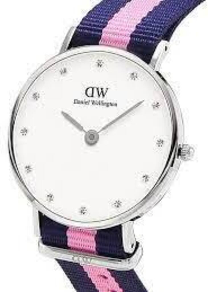 Daniel Wellington Classy Winchester White Dial Two Tone NATO Strap Watch For Women - DW00100073 Buy Now By Daniel Wellington