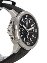 Shop IWC Aquatimer Chronograph Black Dial Black Leather Strap Watch for Men - IW376803 in USA