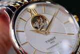 Tissot Tradition Powermatic 80 Open Heart Silver Dial Two Tone Steel Strap Watch For Men - T063.907.22.038.00 Buy Now By Tissot