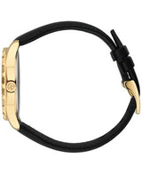 Shop Gucci Le Marche Des Merveilles Quartz Green Dial Black Leather Strap Watch For Women - YA126463 in USA